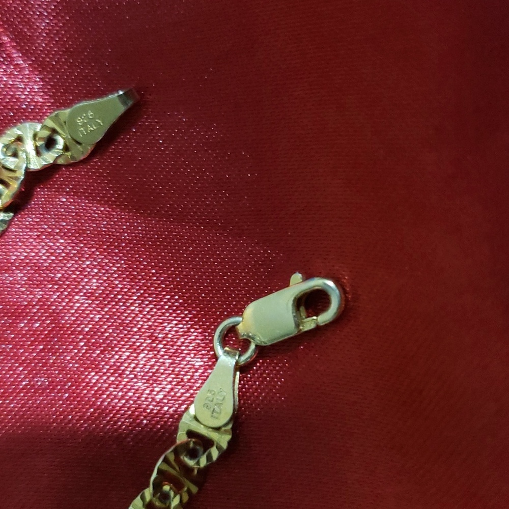 18inches Diamond Cut Anchor Necklace View 3